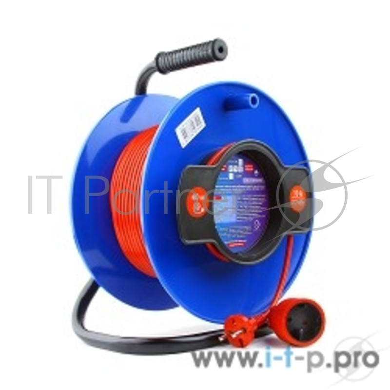 Сетевые фильтры PowerCube Удлинитель на катушке (PC-B1-K-30) 10А/2,2 кВт, 30м, 1 розетка б/з