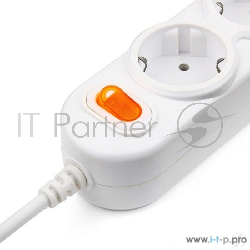 Бытовой удлинитель PowerCube, 3 розетки с выкл., 2200 Вт, 10 А, 1.5 м