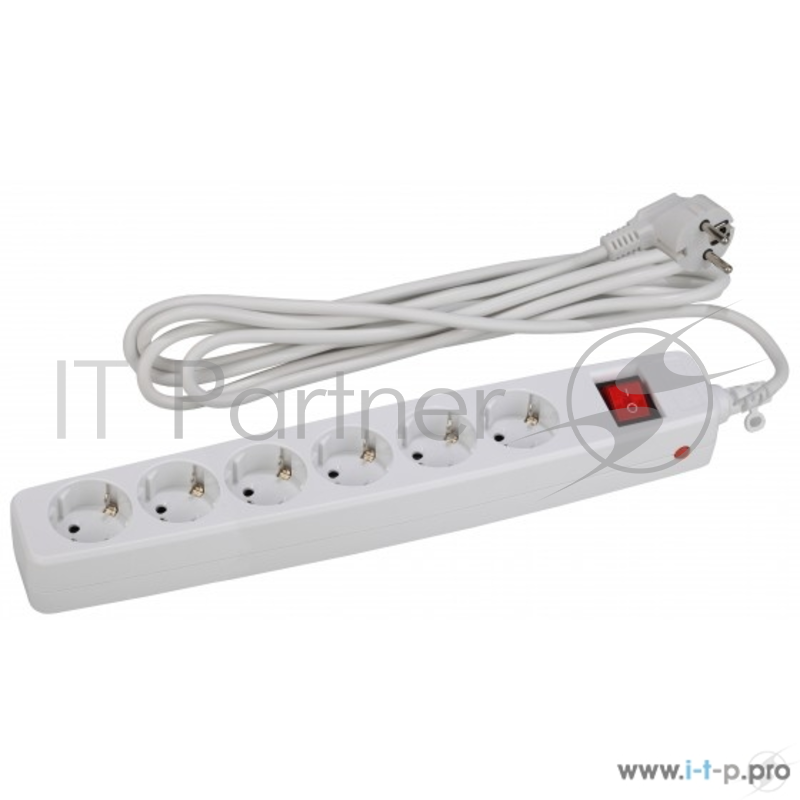 Сетевой фильтр ЭРА SF-6es-4m-W