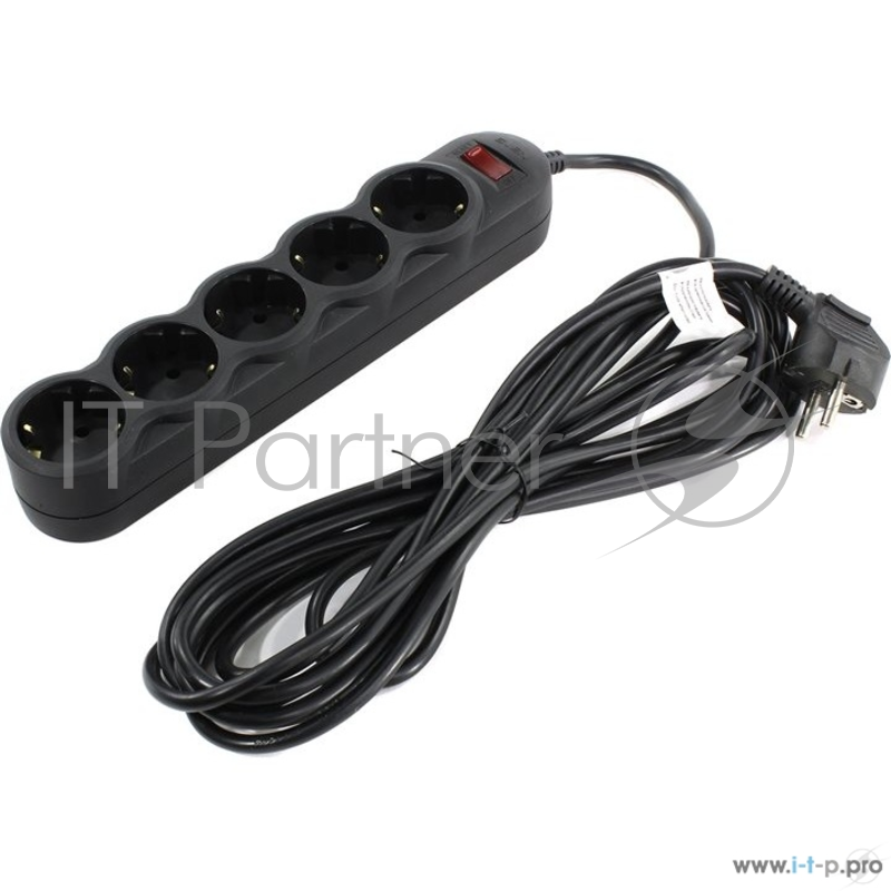 Сетевой фильтр Sven SF-05L 5,0 м (5 розеток) черный