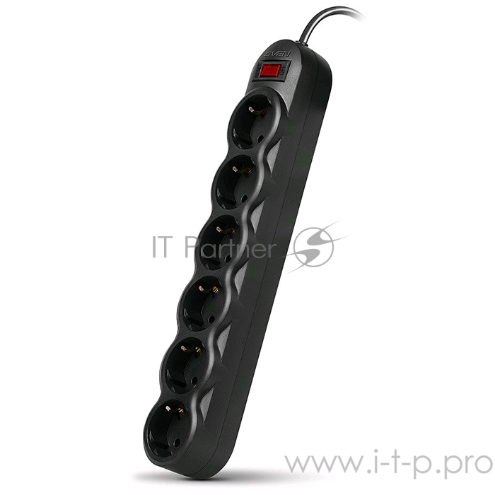 Сетевой фильтр Sven SF-06L 5,0 м (6 розеток) черный