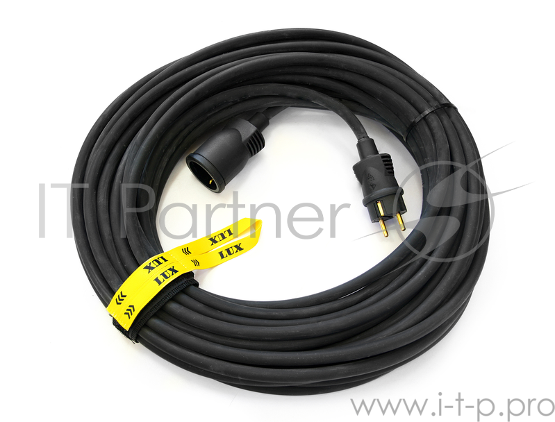 Удлинитель вилка-розетка LUX УС1-Е-20 (У-161) КГ 3x2.5 20м,16А, силовой без катушки
