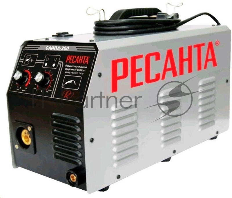 Ресанта Сварочное оборудование, Инверторы Ресанта САИПА-200 65/9 Сварочный аппарат инверторный полуавтоматический 65/9 {220В±10%, макс.5,5 кВт, 30А-200А, ПВ 70%, диаметр сварочной проволоки 0,8 - 1 мм, 14,3 кг}