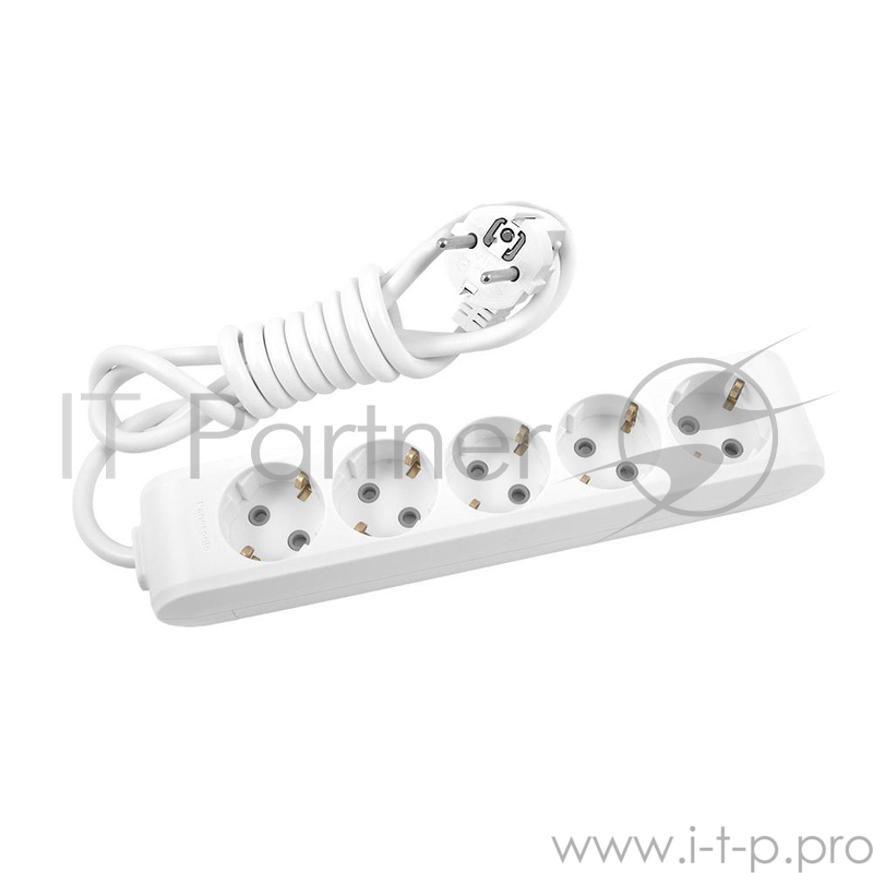 Удлинитель PANASONIC WLTB02432WH-RES 5гн х 5м с/з белый X-TENDIA