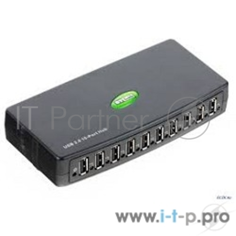 Разветвитель 10 портов USB2.0 STLab U-500, внешн., с блоком питания