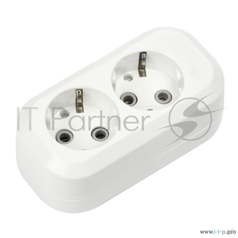 Колодка Smartbuy SBE-16-2-00-Z 2 гнезда 16А/3,5кВт c заземлением