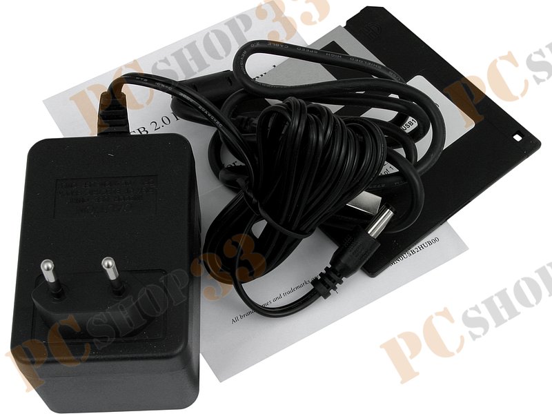 Разветвитель 4 порта USB2.0 STLab U-181, внешн., с блоком питания