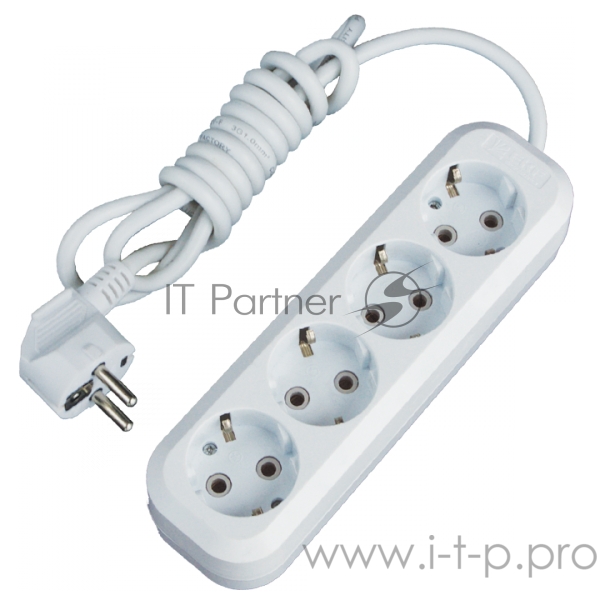 Удлинитель EKF UBA16-310-4-02 Эксперт 4 гнезда 2 метра 16А/3,5кВт с заземлением ПВС 3х1 EKF PROxima