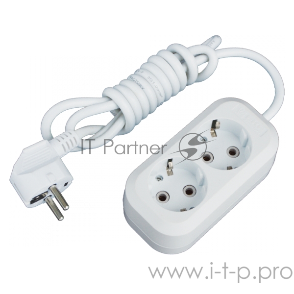 Удлинитель EKF UBA16-310-2-03 Эксперт 2 гнезда 3 метра 16А/3,5кВт с заземлением ПВС 3х1 EKF PROxima