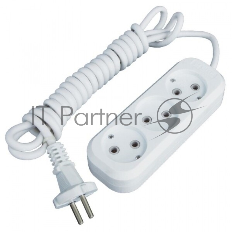 Удлинитель EKF UBA10-275-3-05 Эксперт 3 гнезда 5 метров 10А/2,2кВт без заземления ПВС 2х0,75 EKF PROxima