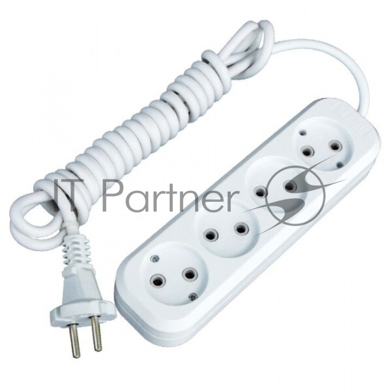 Удлинитель EKF UBA10-275-4-03 Эксперт 4 гнезда 3 метра 10А/2,2кВт без заземления ПВС 2х0,75 EKF PROxima