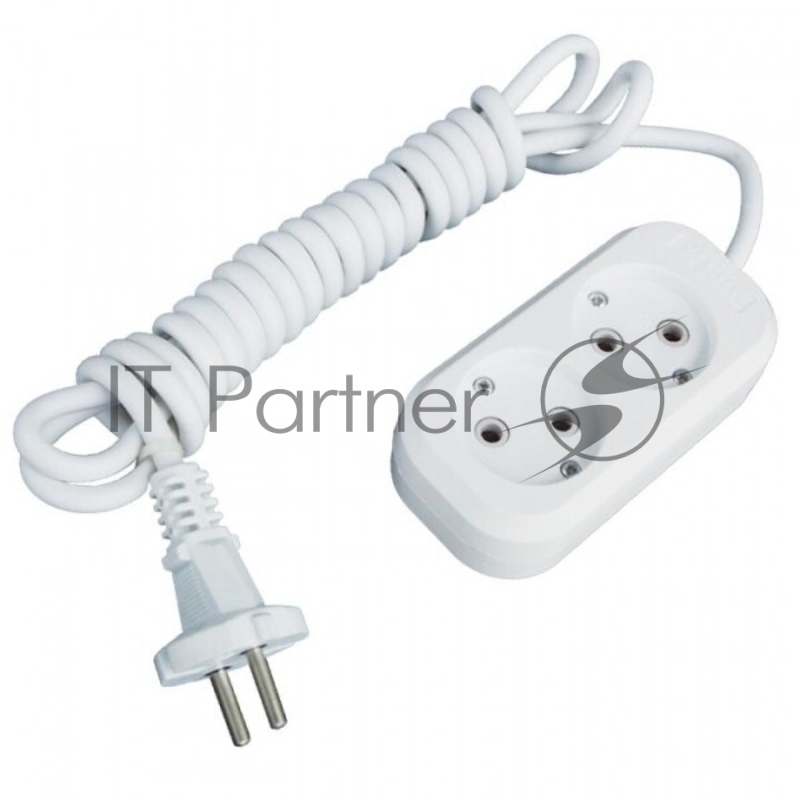 Удлинитель EKF UBA10-275-2-03 Эксперт 2 гнезда 3 метра 10А/2,2кВт без заземления ПВС 2х0,75 EKF PROxima