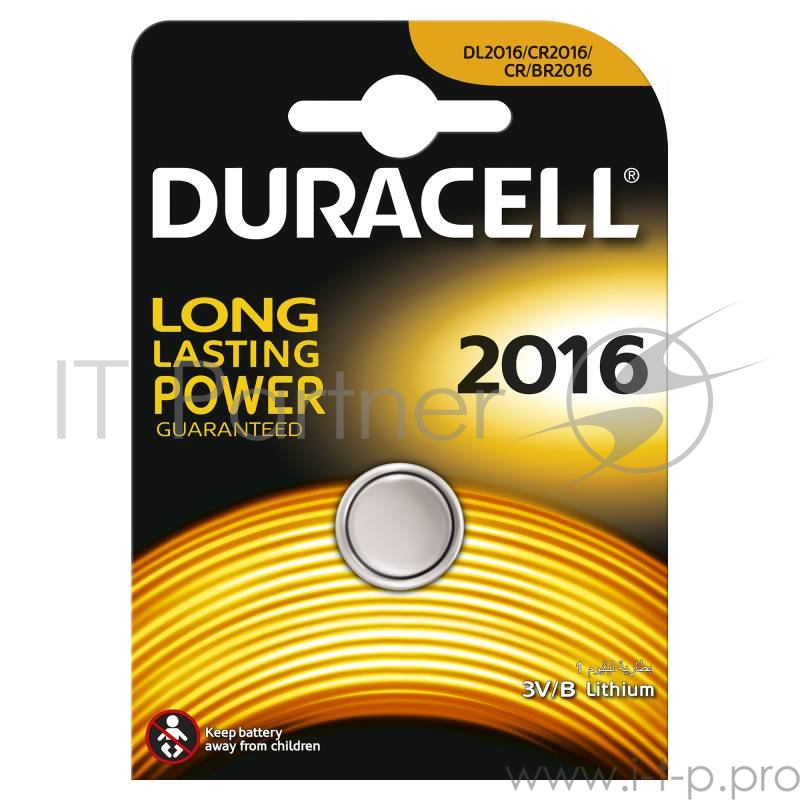 Батарея Duracell DL2016 CR2016 (1шт)