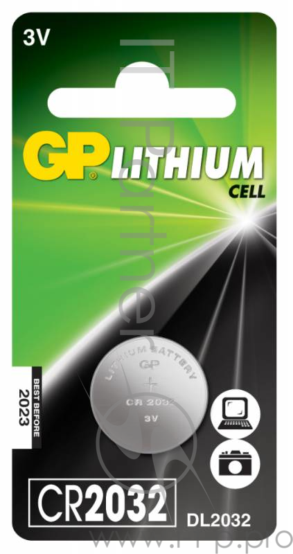 Батарейка GP CR2032 BC1/C1 (1 шт. в уп-ке) 558942