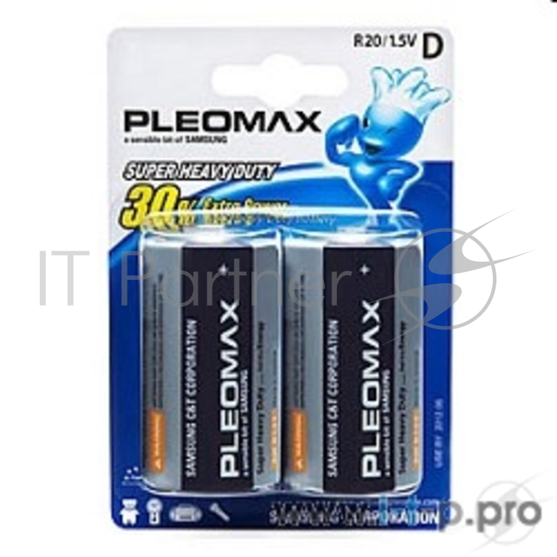 Батарейка SAMSUNG PLEOMAX R20-2BL (2 шт. в уп-ке)