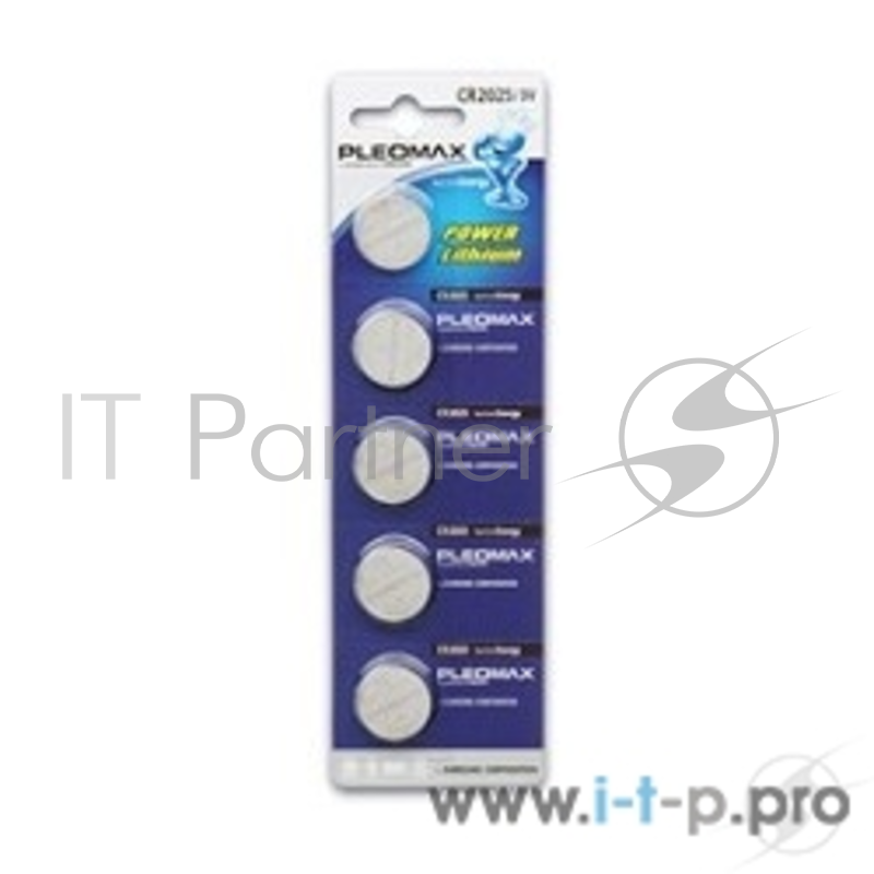 Батарейка SAMSUNG PLEOMAX CR2025 5BL (5 шт. в уп-ке)