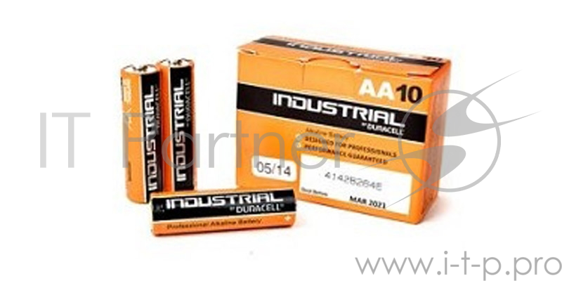 Батарейка DURACELL INDUSTRIAL (PROCELL) LR6 AA (10 шт. в уп-ке) !!НЕ В БЛИСТЕРЕ!! BOX