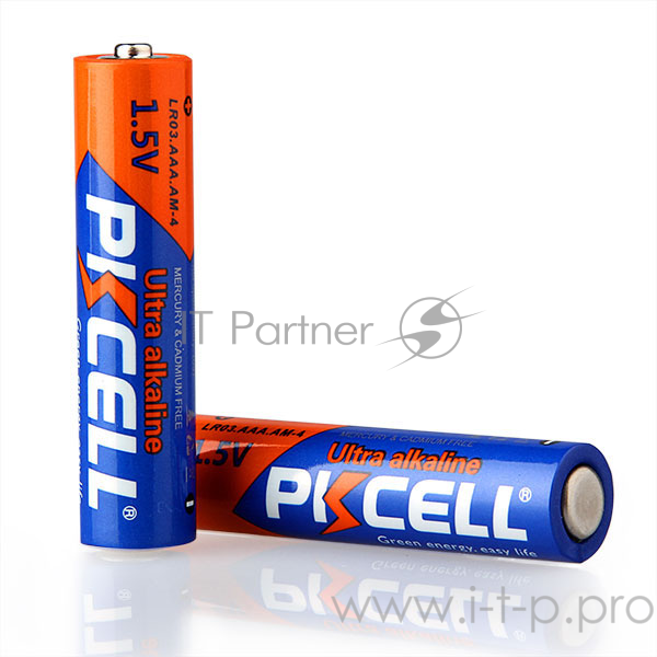 Щелочной/алкалиновый элемент питания PKCELL LR03-4B тип - AAА 4 шт в блистере