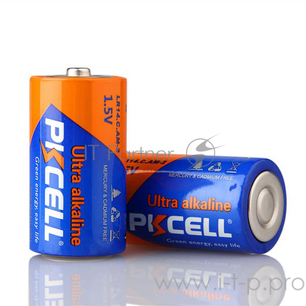 Щелочной/алкалиновый элемент питания PKCELL LR14-2B тип - C(LR14) 2 шт в блистере