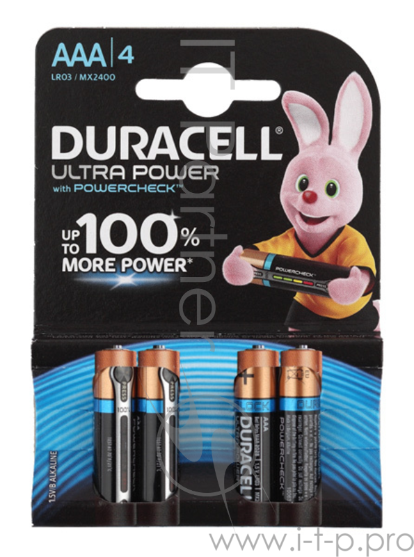Батарея Duracell Ultra Power LR03-4BL AAA (4шт)
