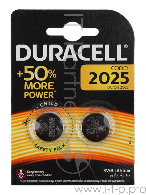 Батарея Duracell DL/CR2025 CR2025 (2шт)