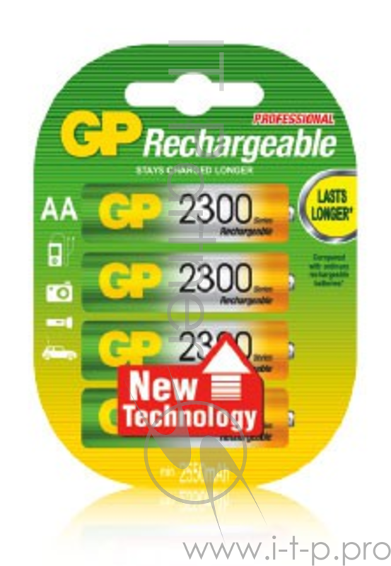 Аккумулятор GP 230AAHC AA NiMH 2300mAh (4шт)