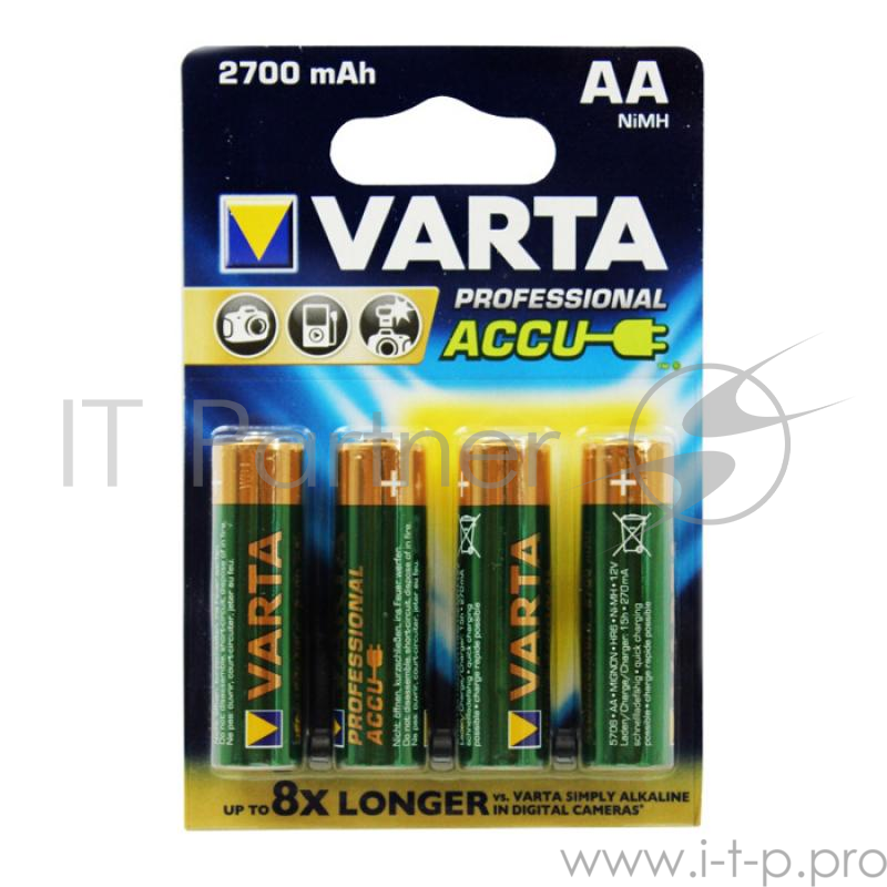 Аккумулятор VARTA AA 2700 АА/LR06 бл 4