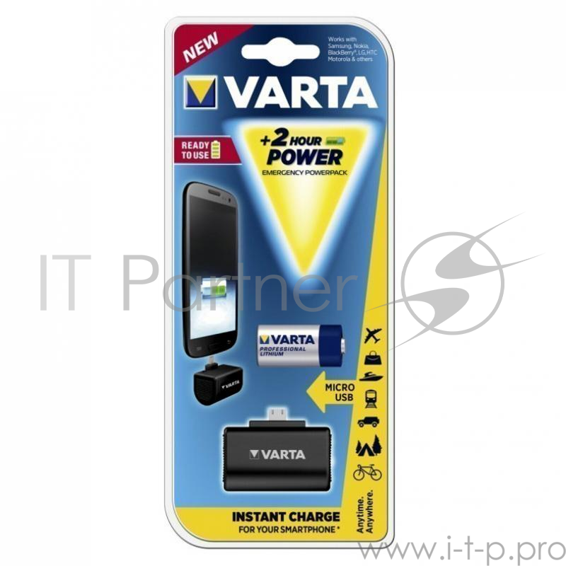Зарядное устройство VARTA Emergency Powerpack Micro USB+CR123A