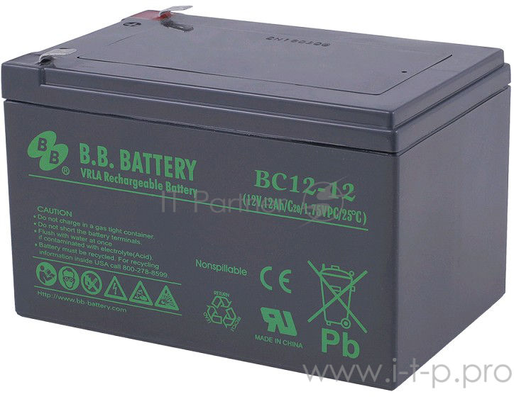 Аккумулятор B.B. Battery BC 12-12 12V 12Ah