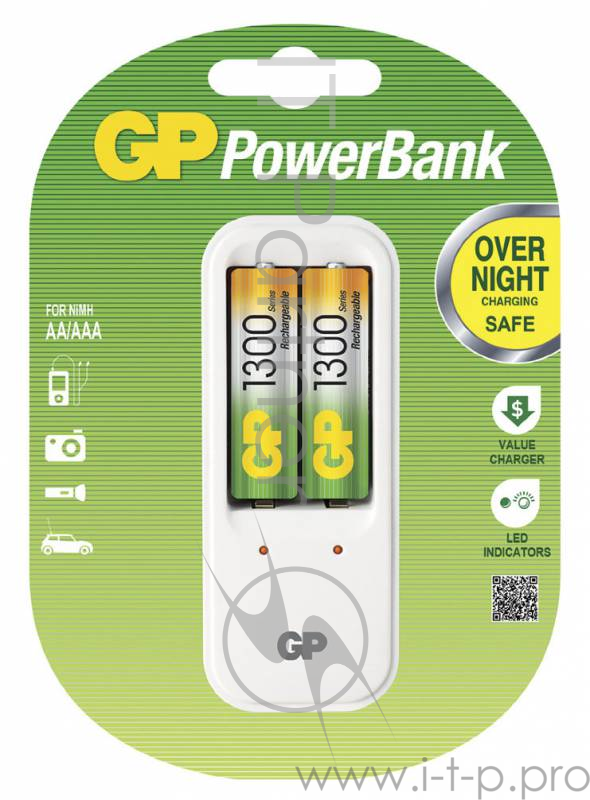 Зарядное устройство GP PB410GS130-2CR2 AA/AAA}