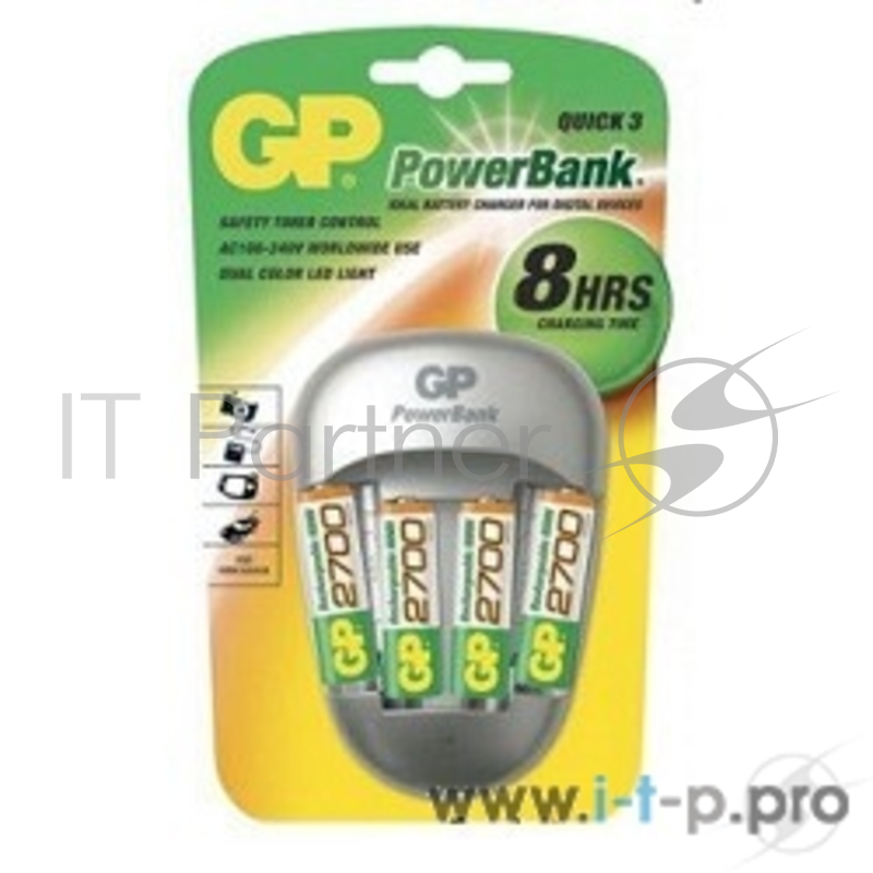 Зарядное устройство GP PB27GS270-2CR4/C4 4HR06x2700mAh