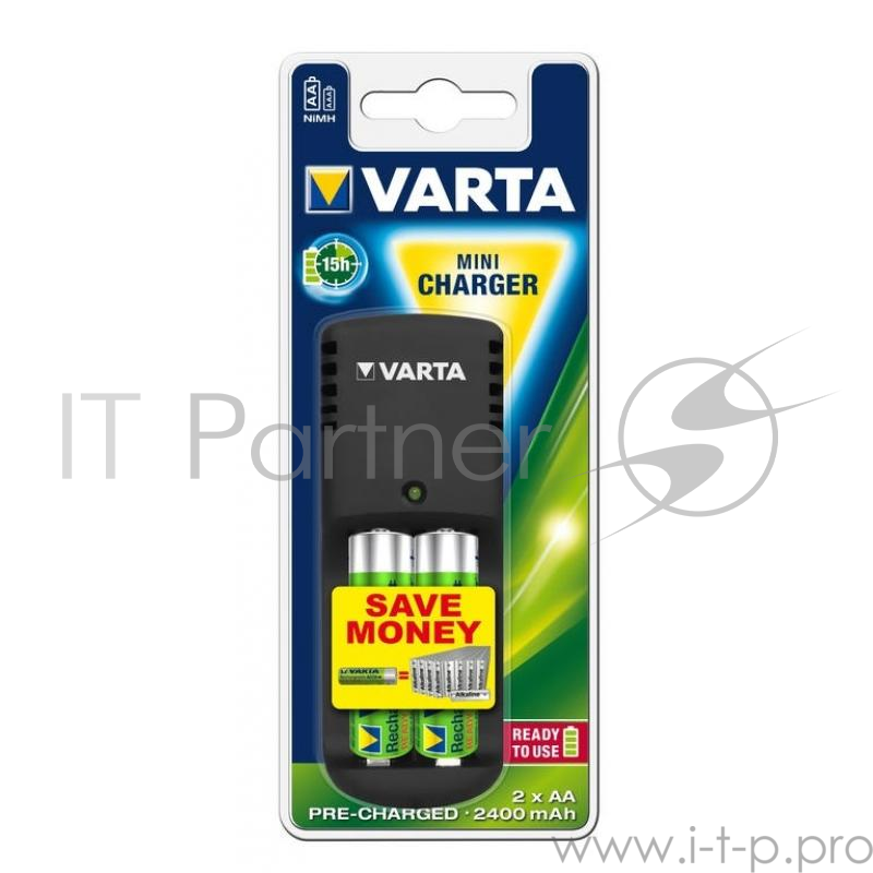 Зарядное устройство VARTA Mini Charger+ 2 х AA 2400 mAh
