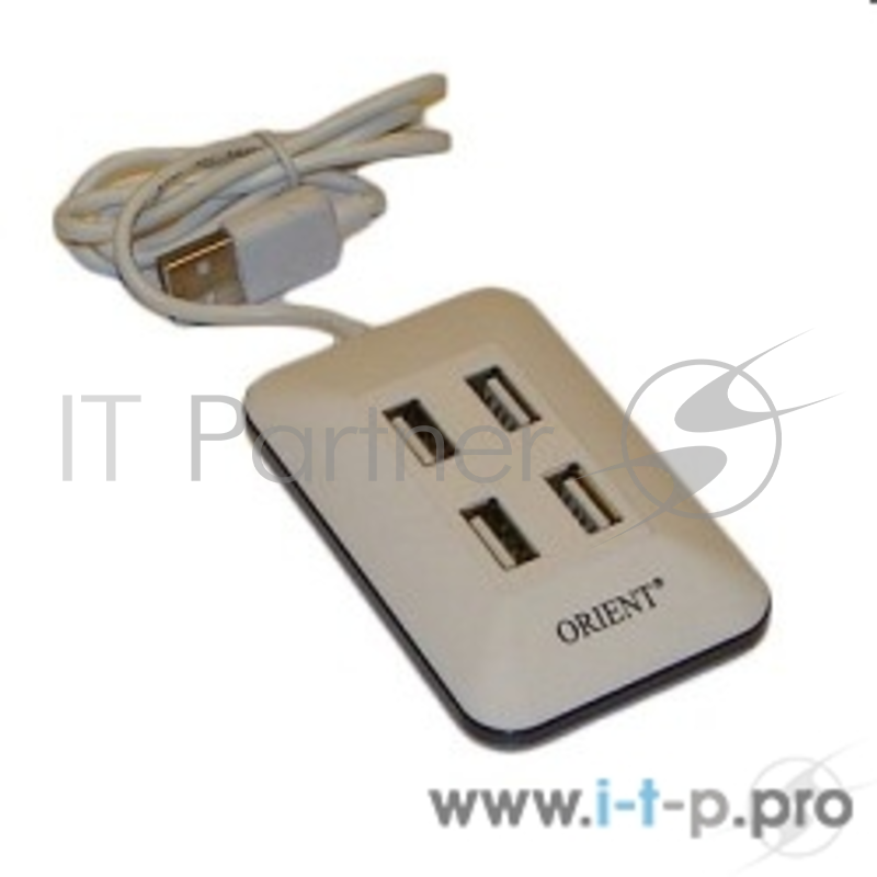 Разветвитель 4 порта USB2.0 ORIENT MI-430, внешн.