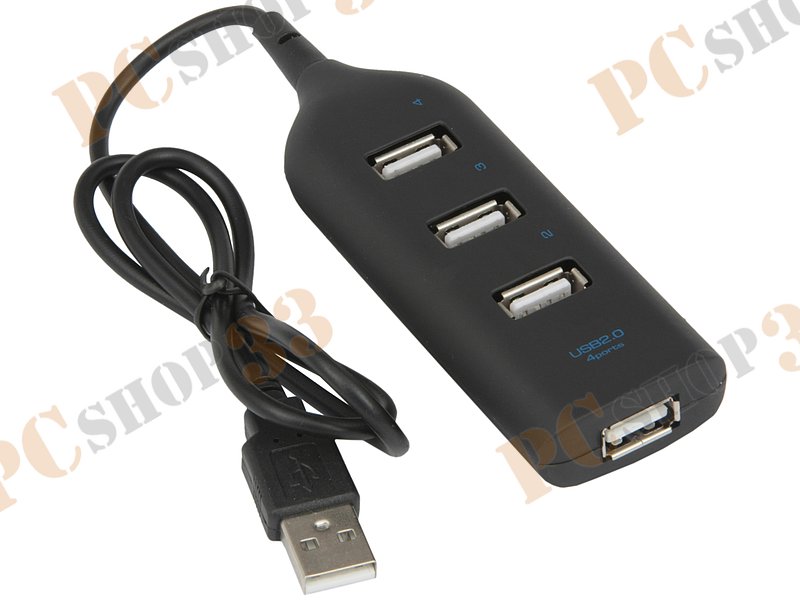 Разветвитель 4 порта USB2.0 ORIENT TA-100N, внешн.