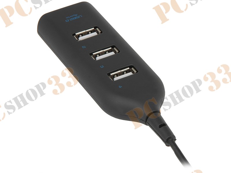 Разветвитель 4 порта USB2.0 ORIENT TA-100N, внешн.