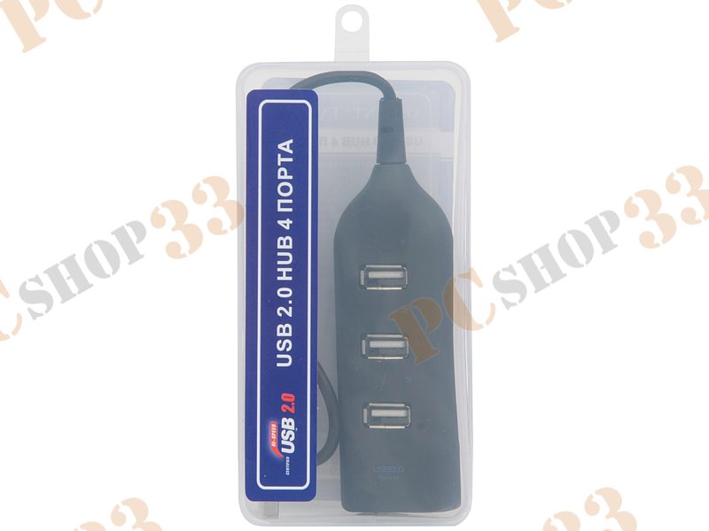Разветвитель 4 порта USB2.0 ORIENT TA-100N, внешн.
