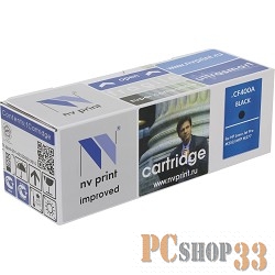 Тонер-картридж NV Print (CF400A) для HP Laser Jet Pro M252, MFP M277 CF400A, №201A Bk, 1.5K
