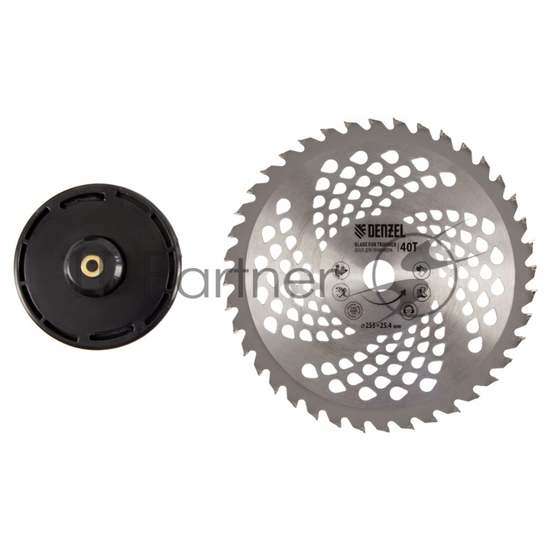 Триммер DENZEL DT 52 бензиновый 52см3 3 лс. неразъемная штанга состоит из 2 частей