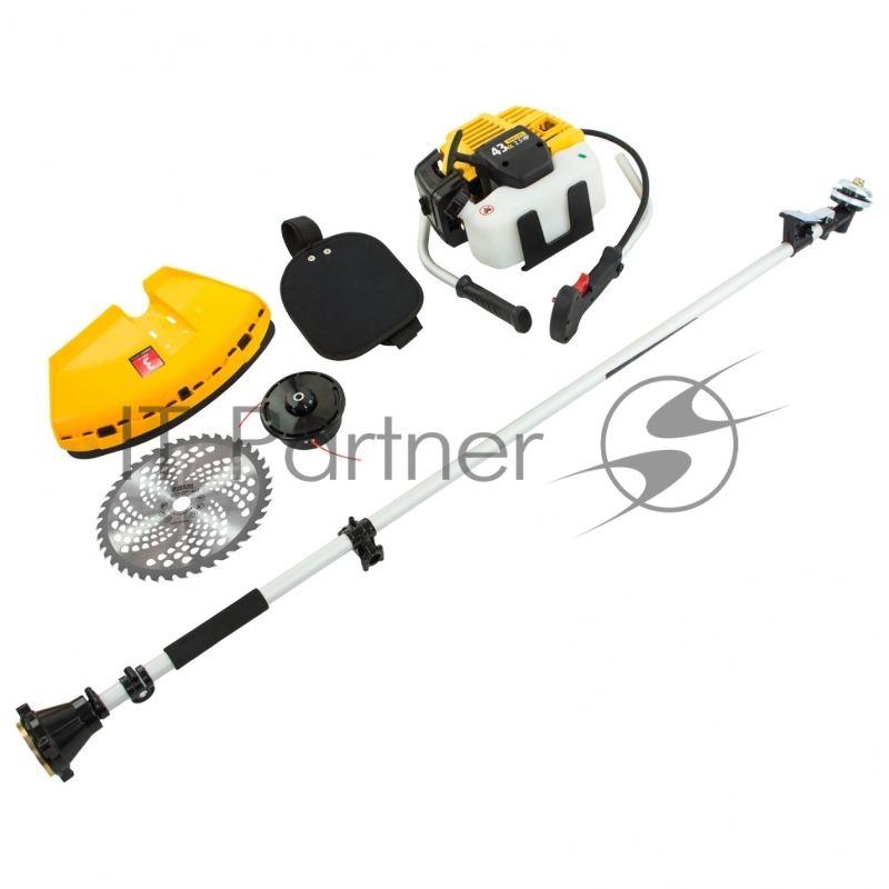 Триммер DENZEL DT 43 бензиновый 43см3 2.5 лс. неразъемная штанга состоит из 2 частей