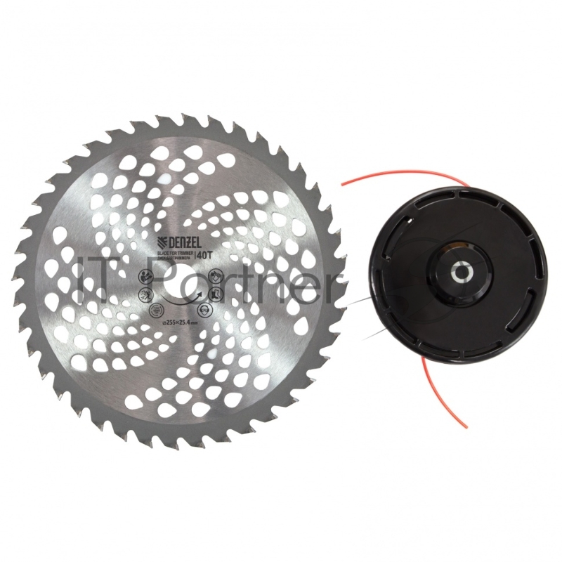 Триммер DENZEL DT 43 бензиновый 43см3 2.5 лс. неразъемная штанга состоит из 2 частей