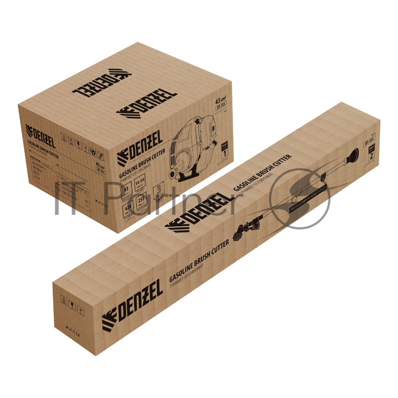 Триммер DENZEL DT 43S бензиновый 43см3 2.5 лс. разъемная штанга состоит из 2 частей