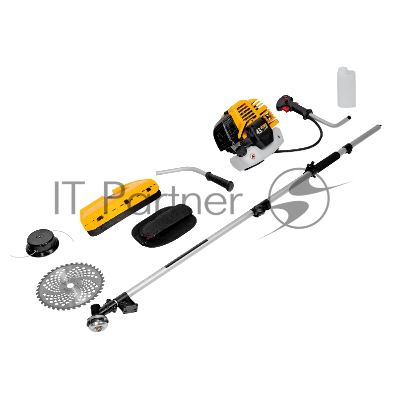 Триммер DENZEL DT 43S бензиновый 43см3 2.5 лс. разъемная штанга состоит из 2 частей