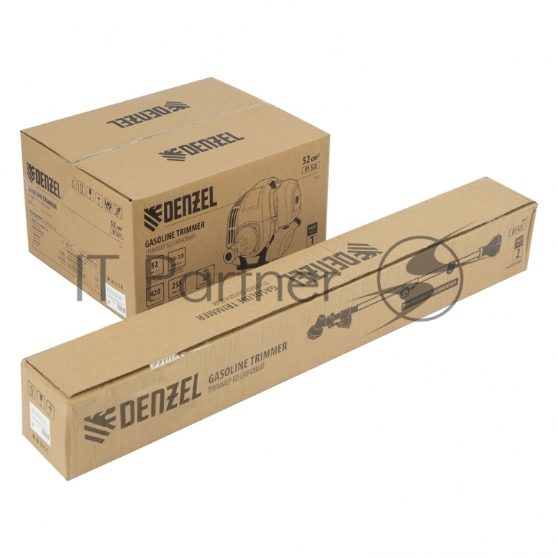 Триммер DENZEL DT 52S бензиновый 52см3 3 лс. разъемная штанга состоит из 2 частей