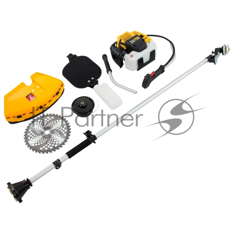 Триммер DENZEL DT 33 бензиновый 33см3 1.8 лс. неразъемная штанга состоит из 2 частей