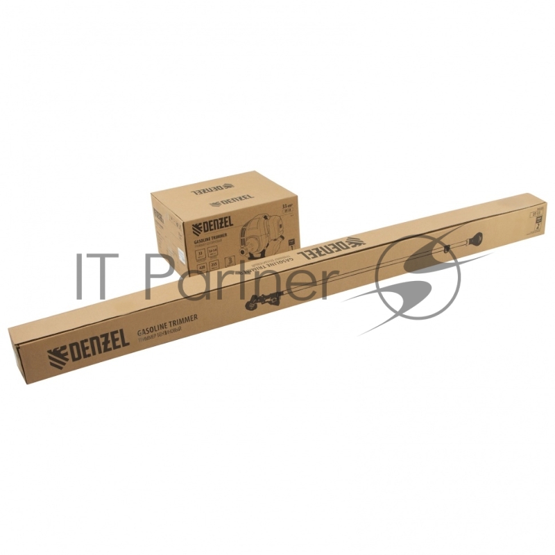Триммер DENZEL DT 33 бензиновый 33см3 1.8 лс. неразъемная штанга состоит из 2 частей