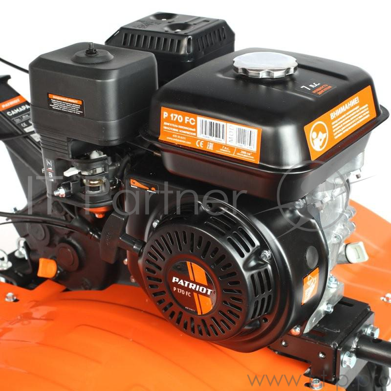 Мотоблоки PATRIOT Мотоблок бензиновый ПАТРИОТ САМАРА 440107575 { поворотное регулируемое рулевое управление 7,0 л,с, ширина обработки 900 mm, 4 вперед, 2 назад }