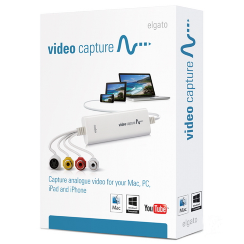 Устройства видеозахвата Elgato Video Capture, Composite/RCA streamer, H.264, 640x480, USB3.0, RTL (1VC108601001)