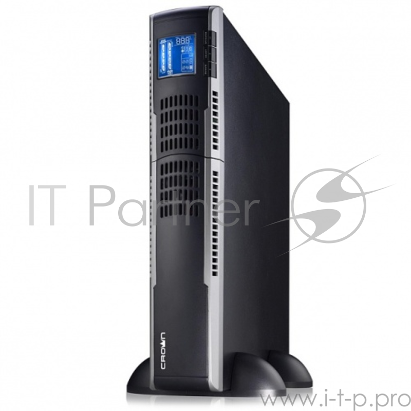 ИБП CROWN On-Line CMUOA-300X-3K 3000VA/2700W, корпус металл, TOWER&RACK, 2U, АКБ 6*12V/9AH, PF-0.9, AVR 110-300V, порт RJ-11/45+USB/RS232, EPO, розетки 8*IEC С13+1*IEC С19, входной кабель 2 м,вентилятор охлаждения, автомат, слот для SNMP, порт для до
