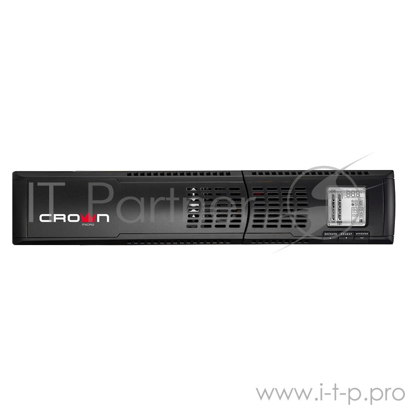 ИБП CROWN Line Intractive CMUO-900-1.5K 1500VA/1350W, корпус металл, TOWER&RACK, 2U, АКБ 4*12V/7AH, PF-0.9, AVR 152-290V, порт RJ-11/45+USB/RS-232, EPO, розетки 8*IEC С13, входной кабель 2 м, вентилятор охлаждения, автомат, слот для SNMP, порт для до