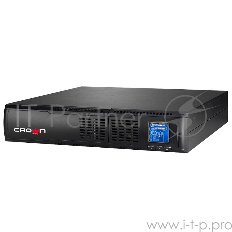 ИБП CROWN On-Line CMUOA-300X-2K 2200VA/1980W, корпус металл, TOWER&RACK, 2U, АКБ 6*12V/7AH, PF-0.9, AVR 110-300V, порт RJ-11/45+USB/RS232, EPO, розетки 8*IEC С13, входной кабель 2 м, вентилятор охлаждения, автомат, слот для SNMP, порт для доп. батаре